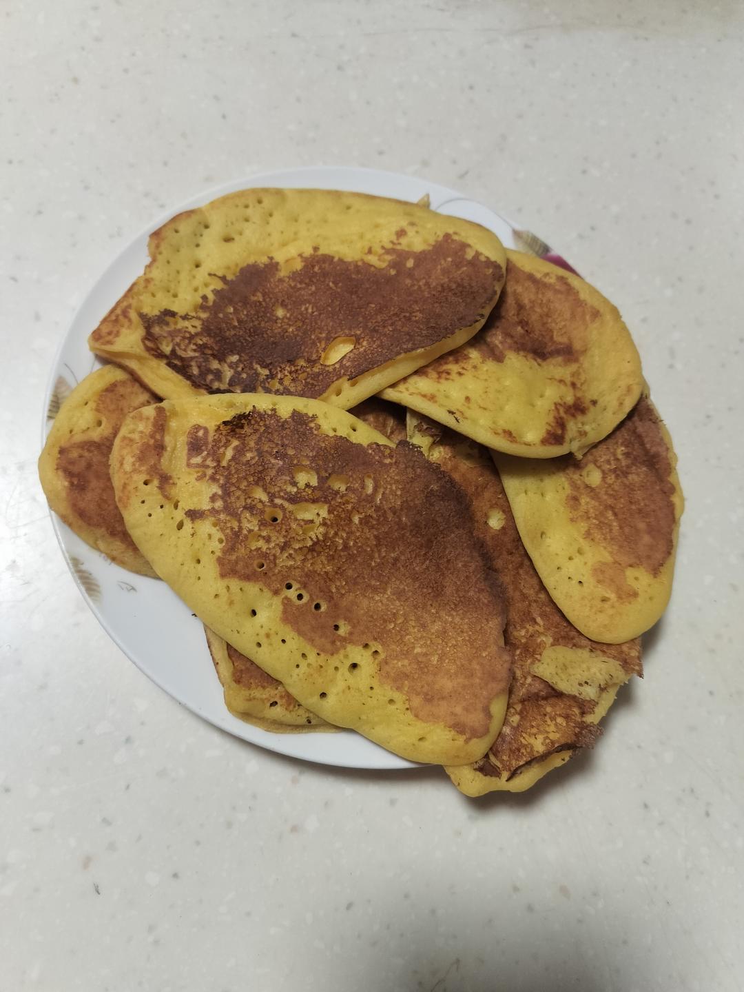 玉米面松饼，早起5分钟搞定，又软又健康