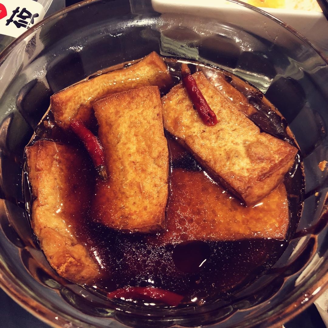 枫林忆树做的卤炸豆腐片