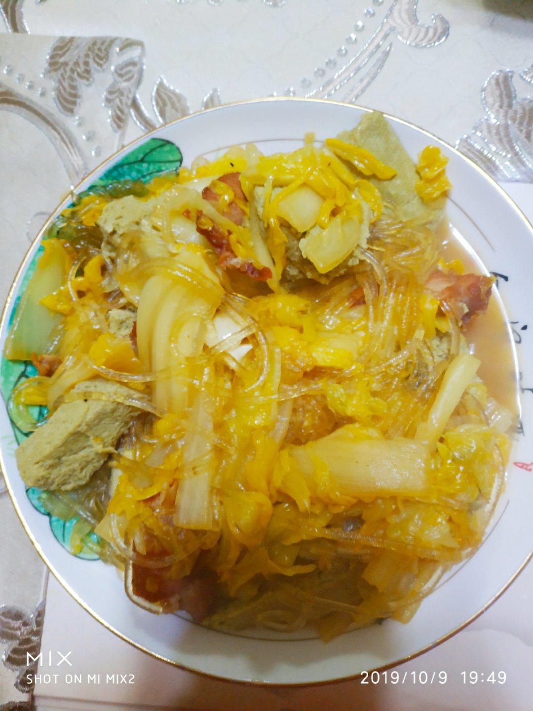 大白菜炖冻豆腐