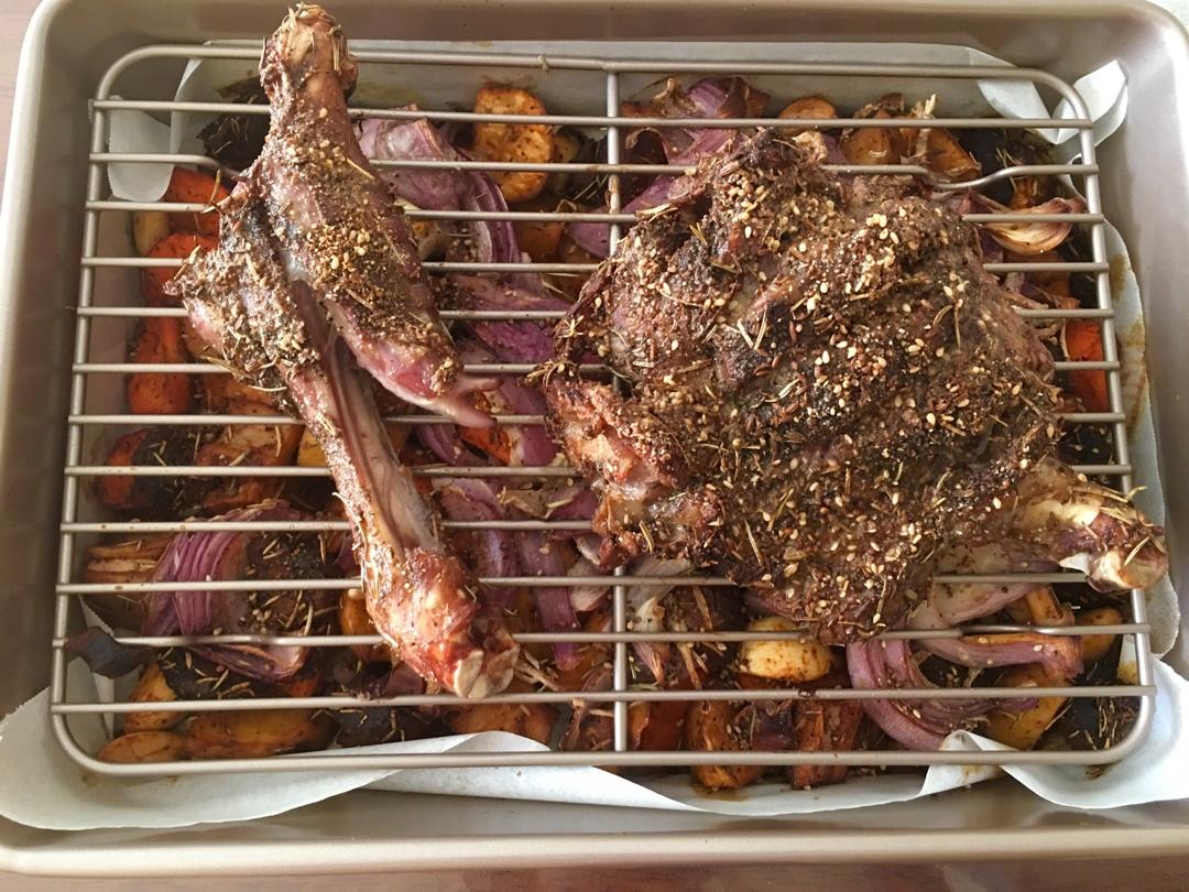 生烤羊腿家庭烤箱版