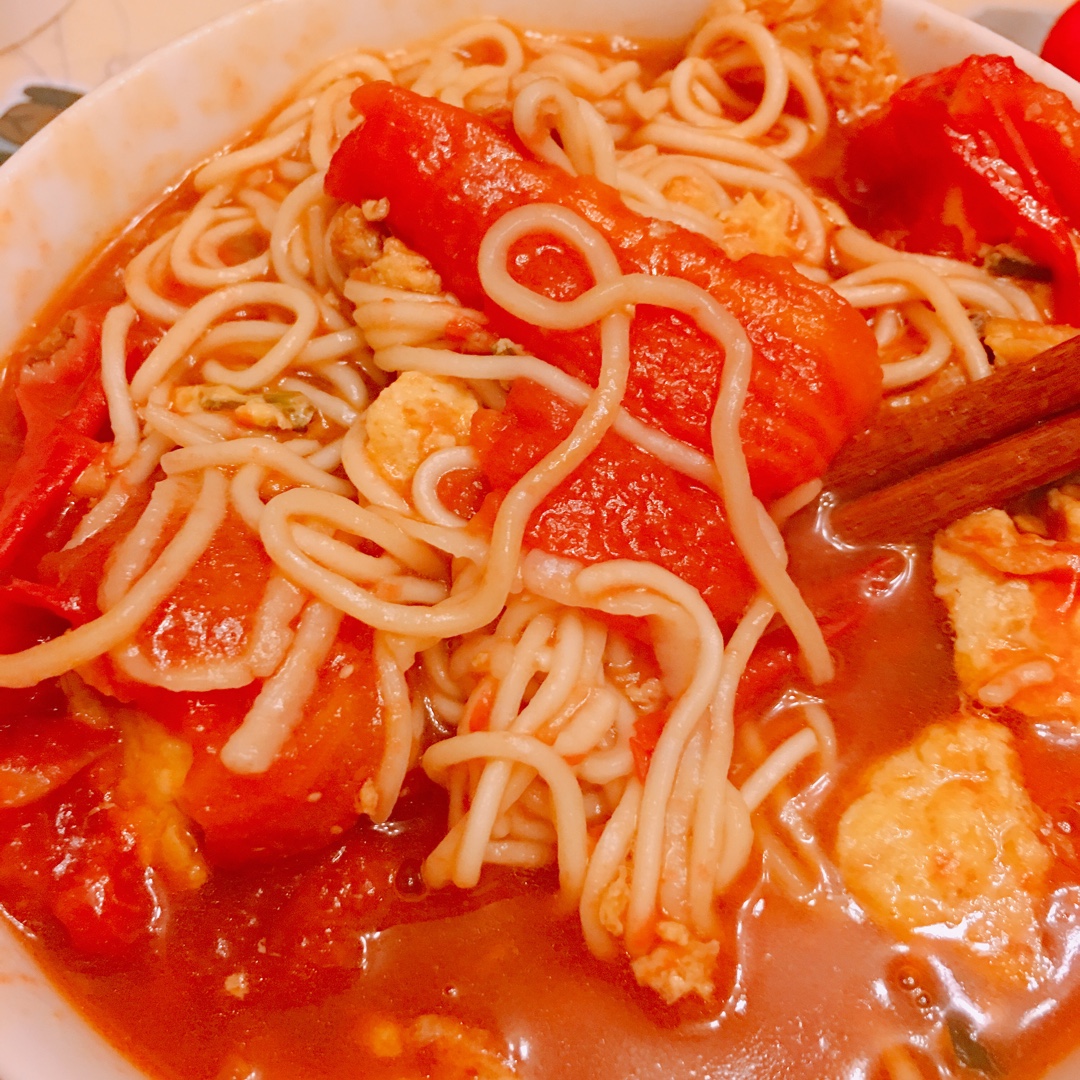 (外婆真传)西红柿打卤面