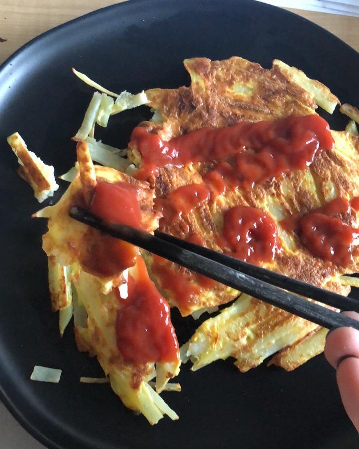 土豆丝鸡蛋饼