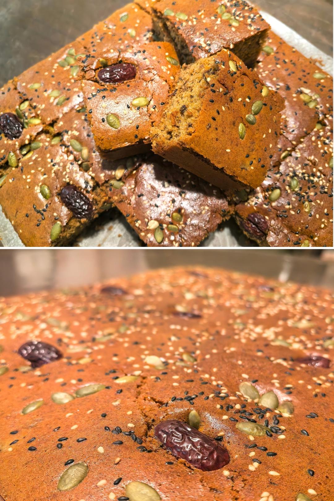 棗泥蛋糕，全蛋做法，低油低糖版，碼住這個配方一次成功！