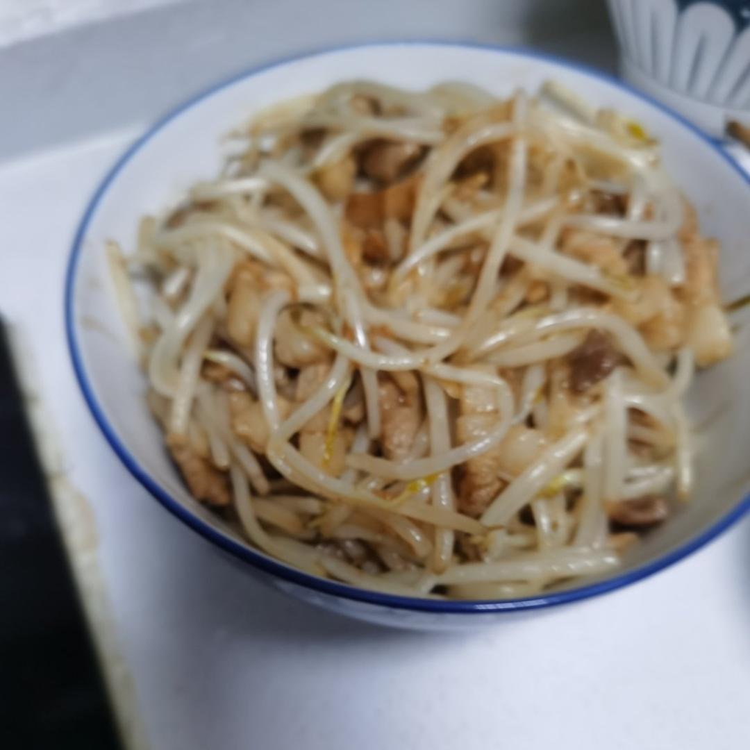 家常炒豆芽