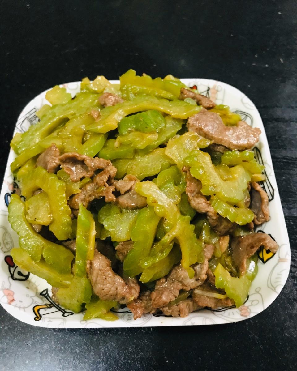 经典粤菜凉瓜牛肉