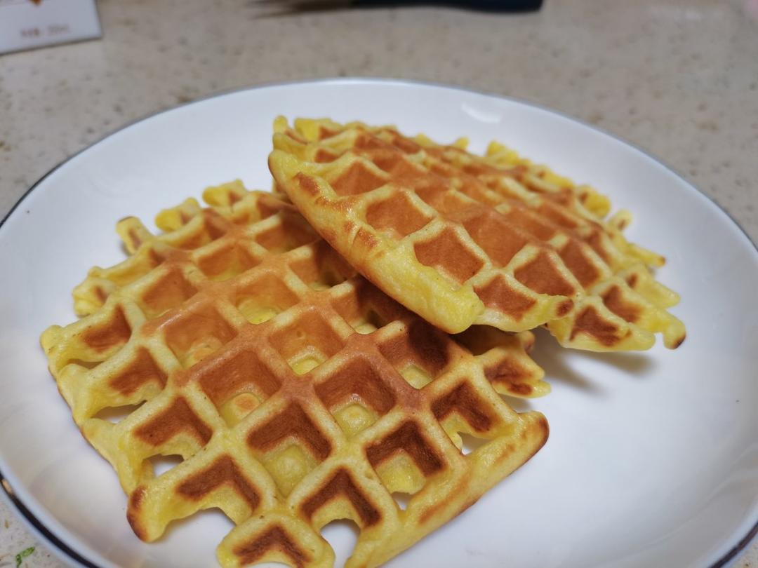 绝对懒人快手版的华夫饼🉑（轻食机版）