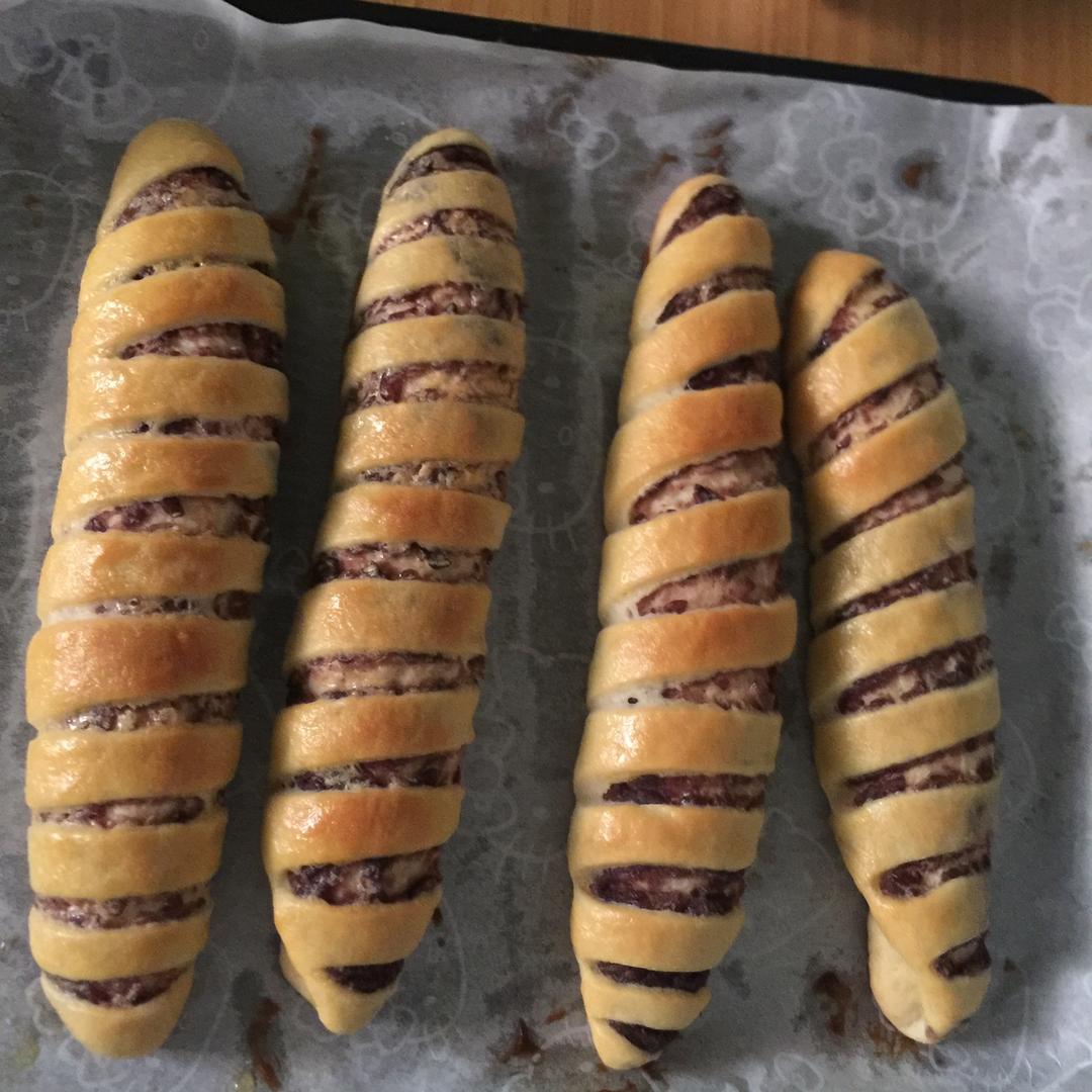 豆沙面包卷