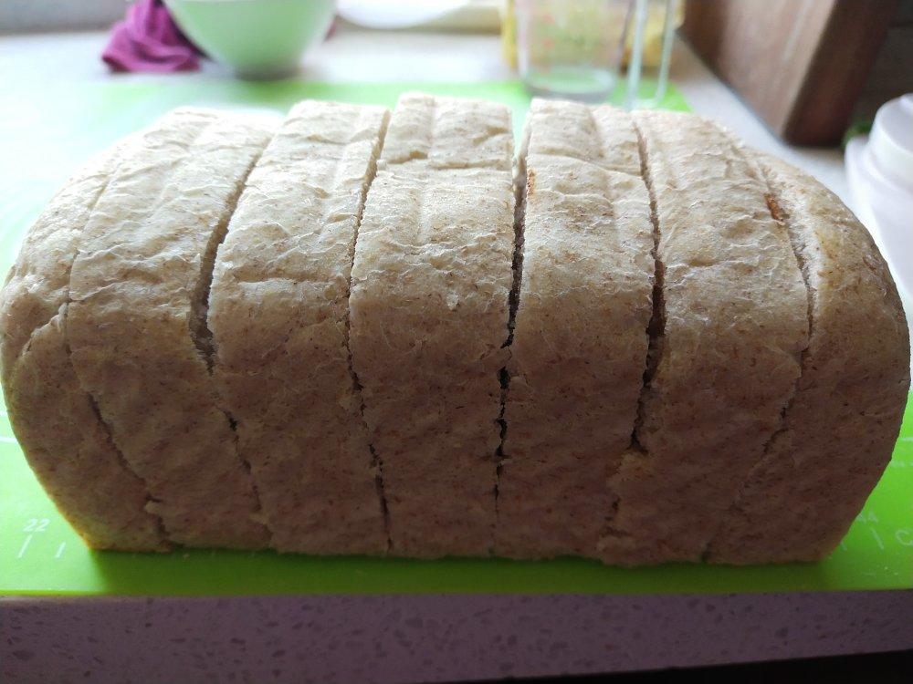 超软拉丝无糖50%全麦吐司面包（低脂.快手松下面包机版）