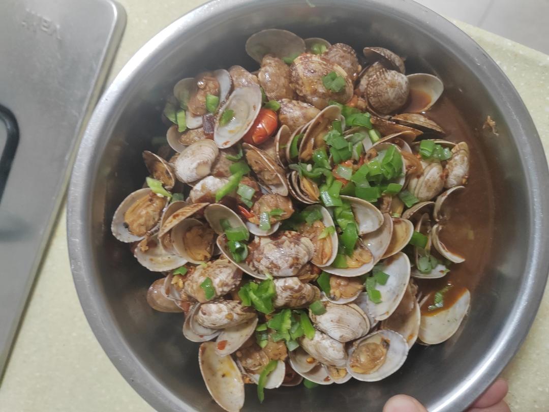 5分钟快手菜❗️秒杀路边摊爆炒花甲～好吃到爆