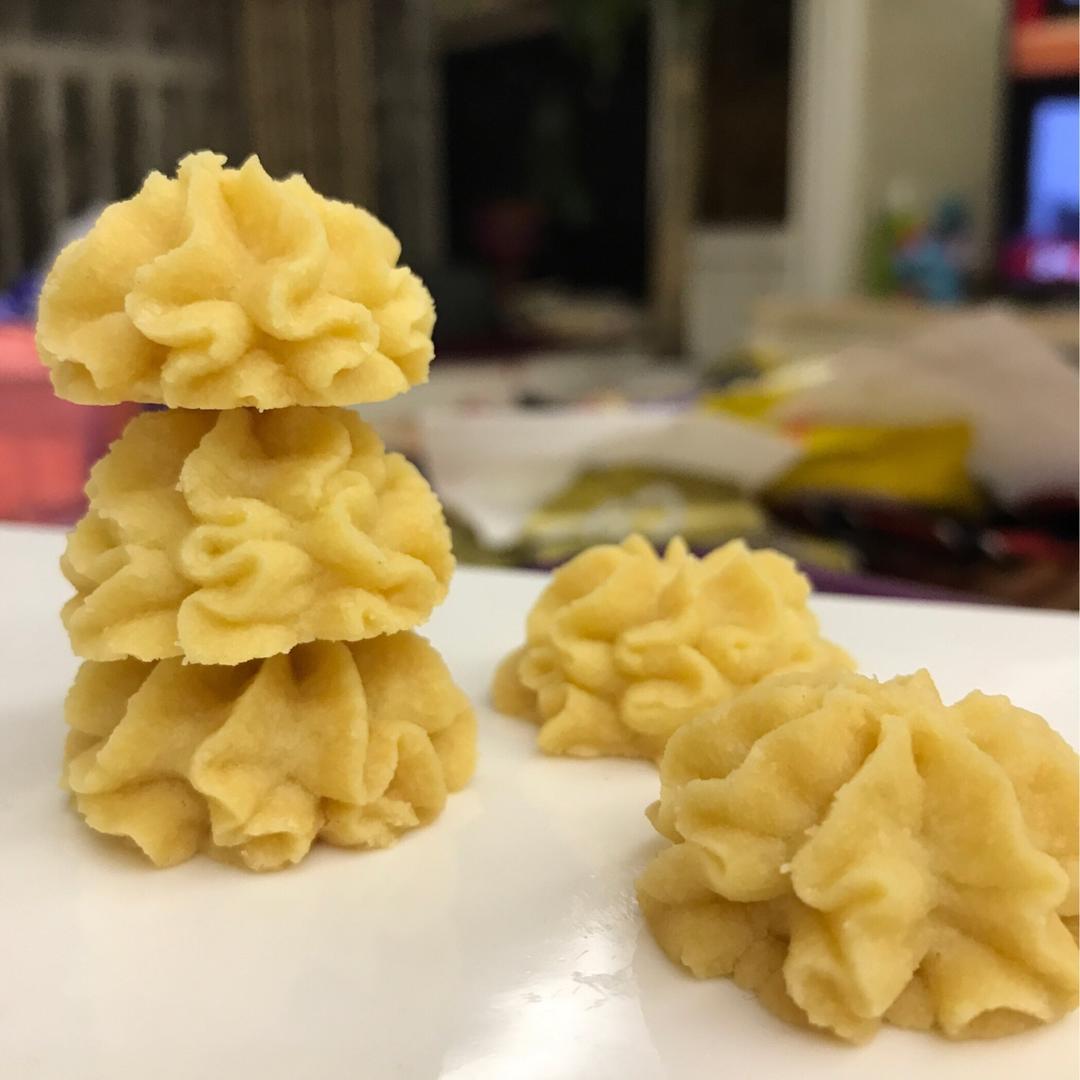 被业界猜了很久的网红牛油小花曲奇配方，酥的掉渣