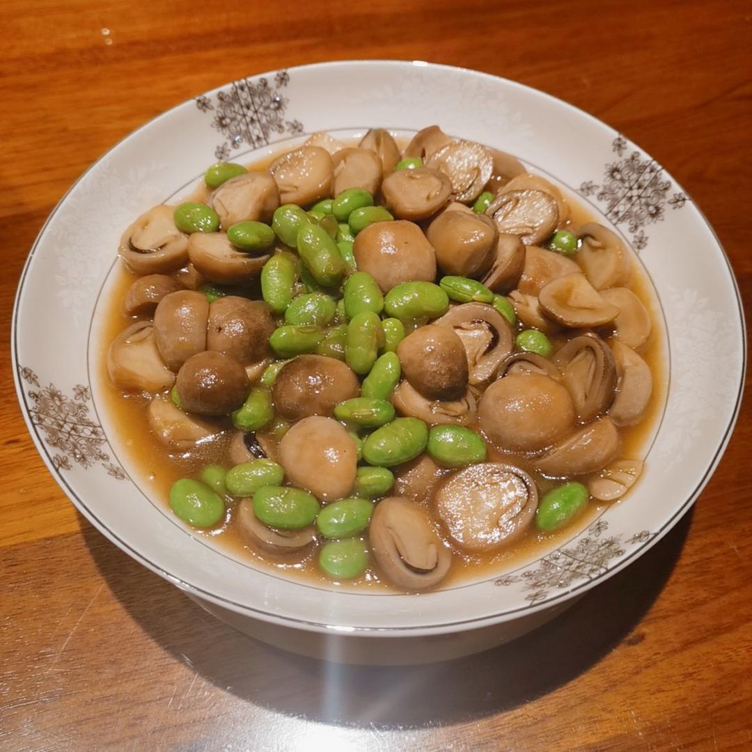 美味家常菜之草菇毛豆
