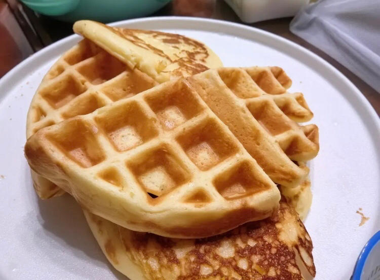 【步骤图】面团夹馅华夫饼的做法_面团夹馅华夫饼的做法步骤_菜谱_下厨房