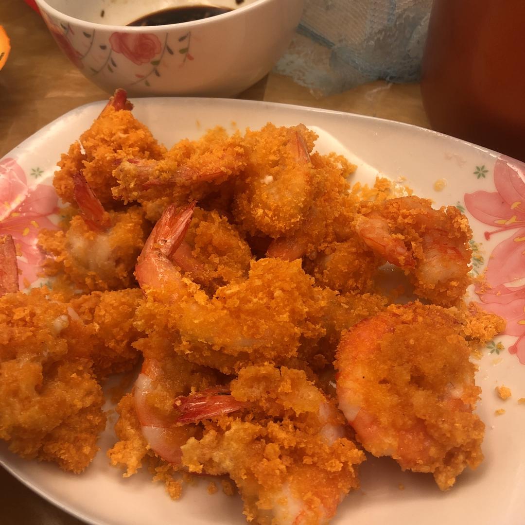 面包糠炸虾