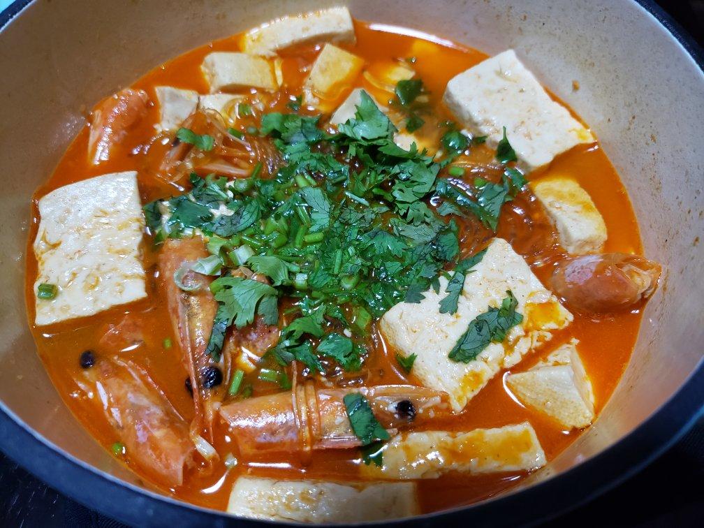 虾头豆腐汤