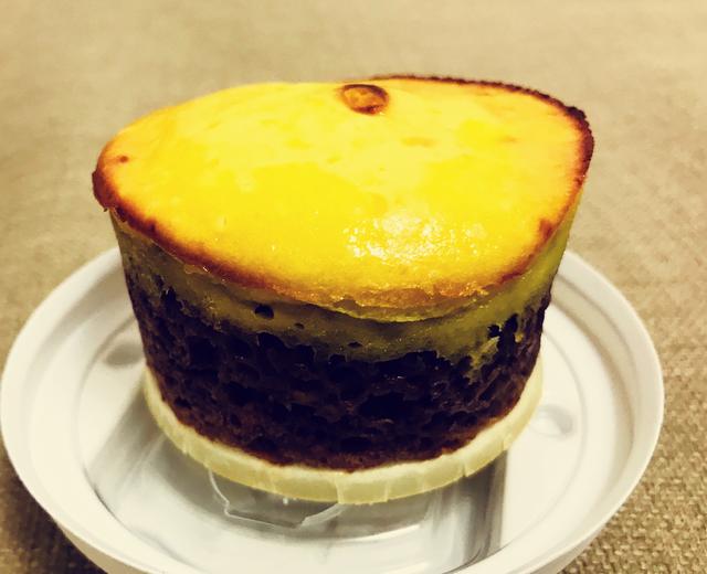 皇冠红豆糕—👑戴皇冠的双层布丁红豆味蛋糕～简单操作～双重口感