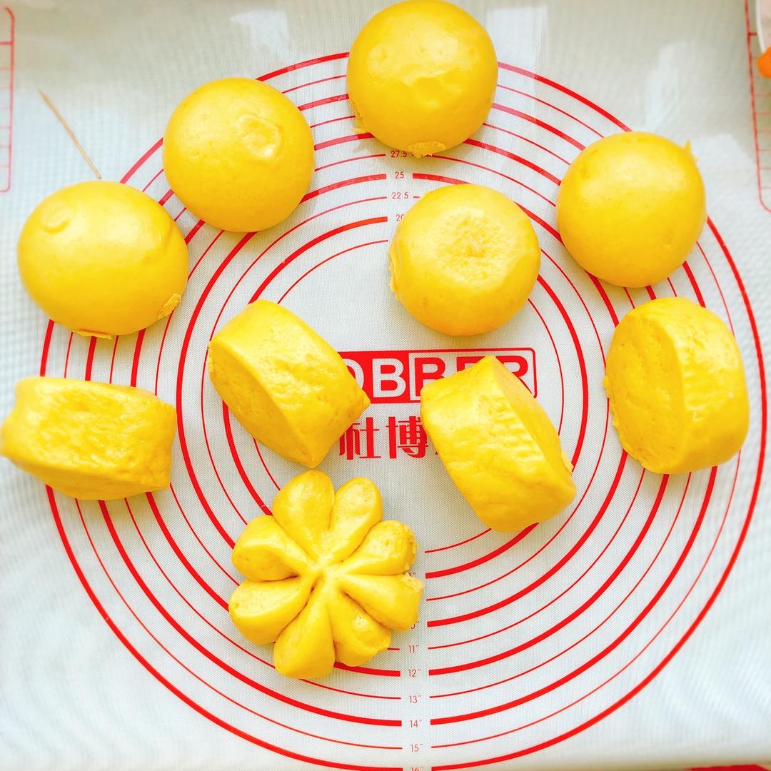 新手也可以--详解如何做出人见人爱、金黄的南瓜馒头