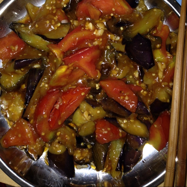 西红柿烧茄子