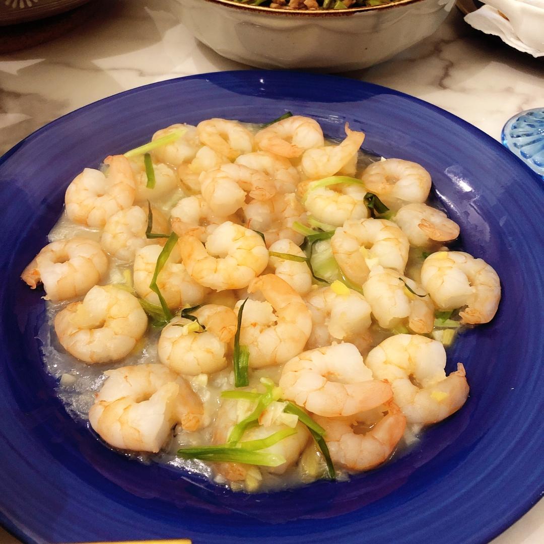 葱爆虾仁