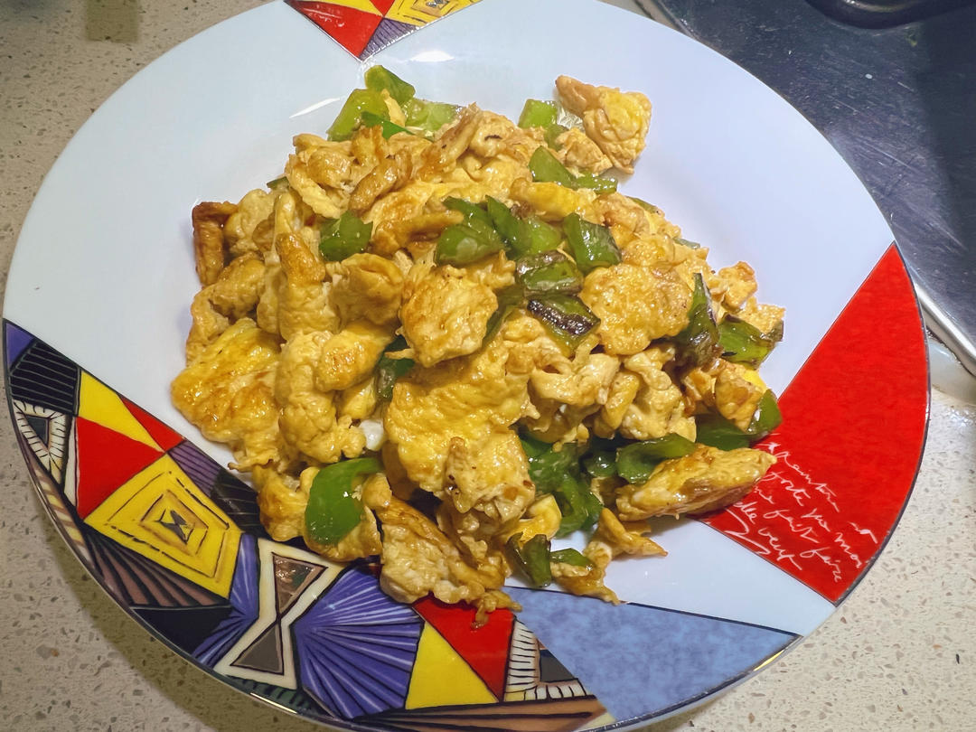 厨师长教你：“青椒炒鸡蛋”的家常做法 ,非常下饭