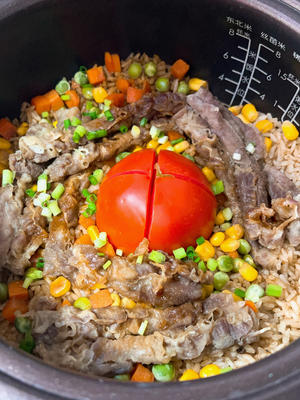 番茄肥牛焖饭🍅营养美味的懒人食谱的做法 步骤6