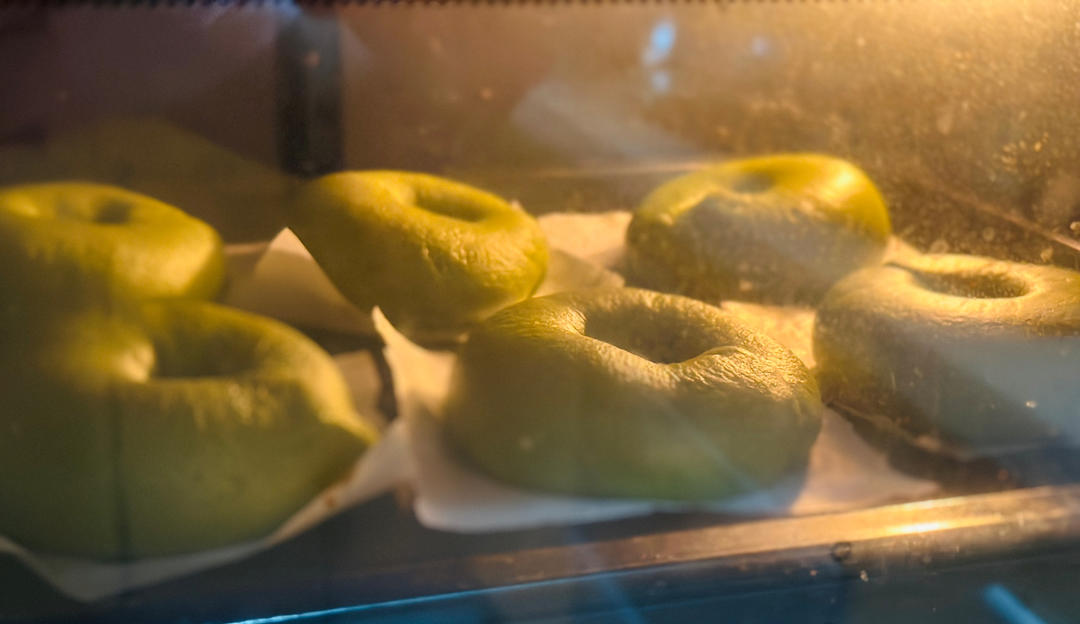 波兰种抹茶红豆贝果【附保色小建议】