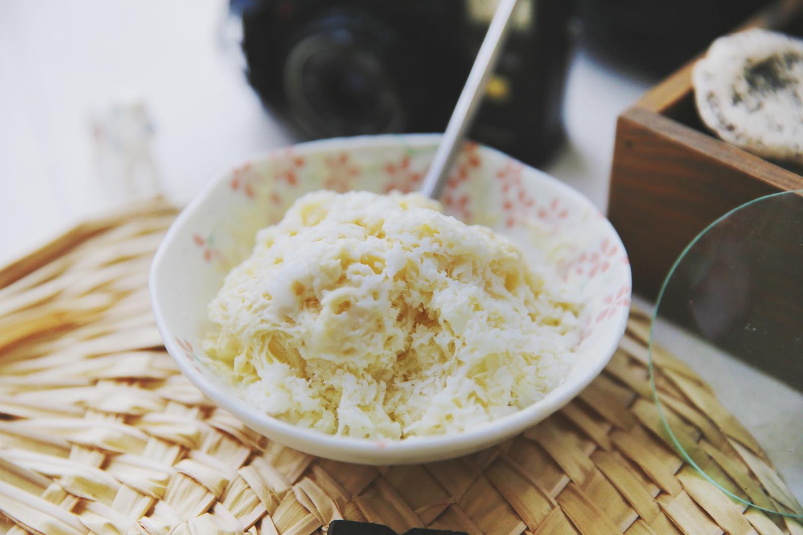 榴莲椰奶冰沙——小丸子同款雪花刨冰机菜谱的做法