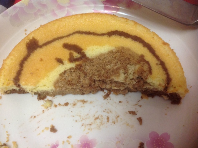 两蛋六寸斑纹戚风