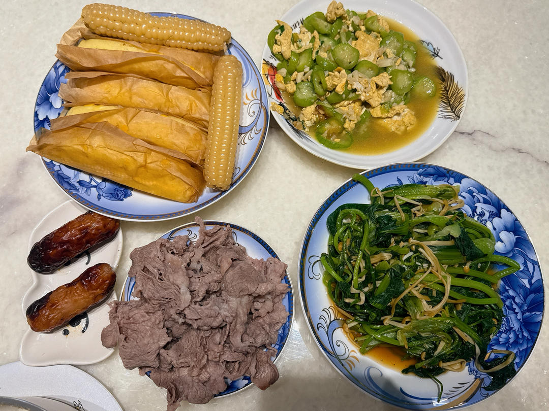 简单快手，五分钟搞定的丝瓜炒蛋