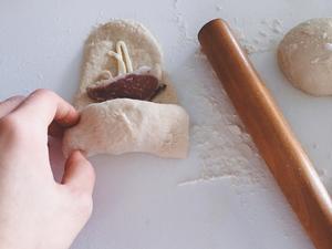 天然酵母培根美乃滋面包卷的做法 步骤5