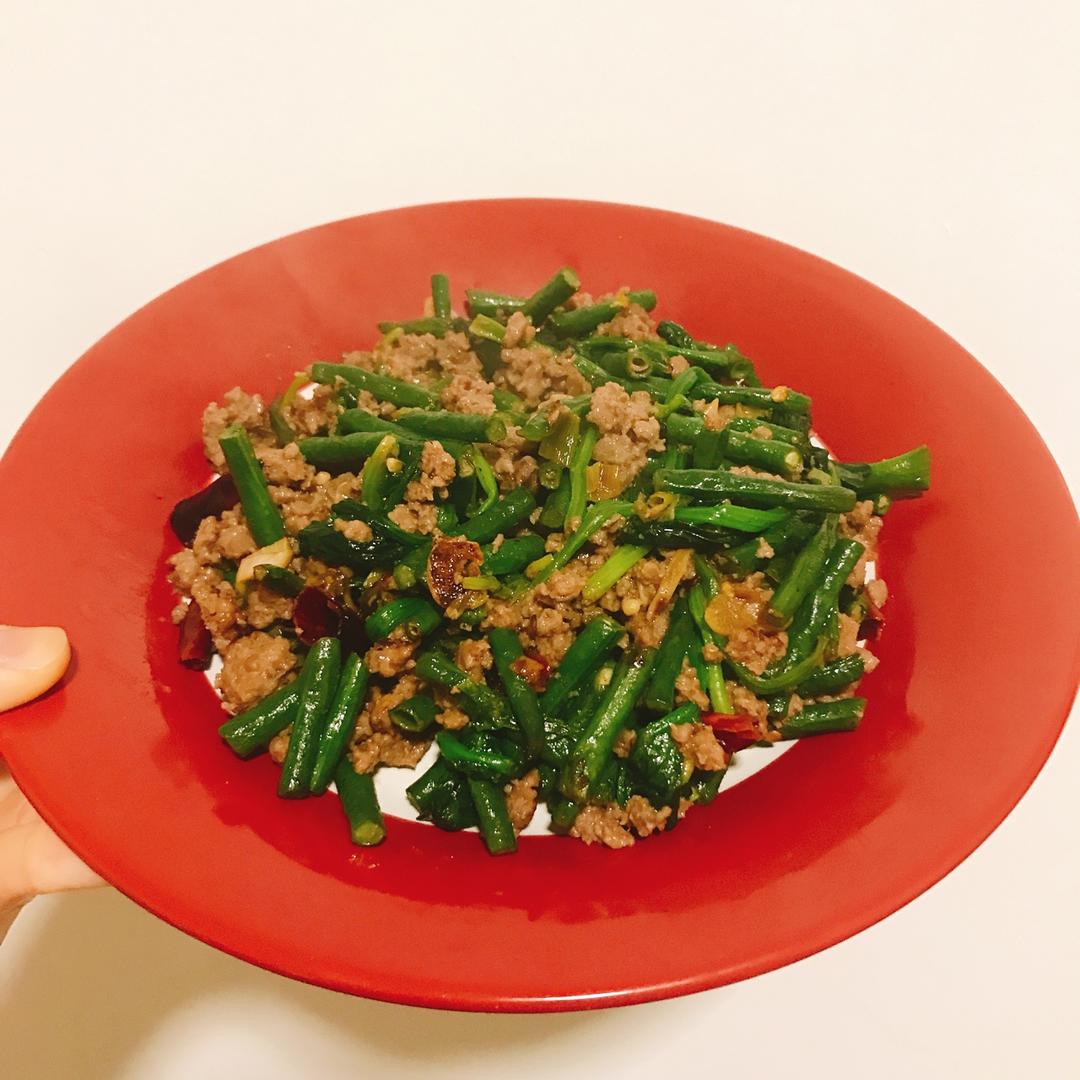肉沫豆角下饭菜