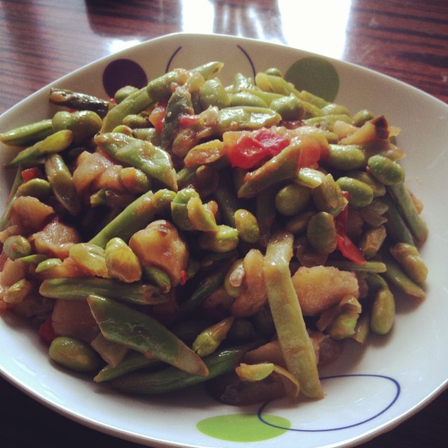 茄子炒豆角