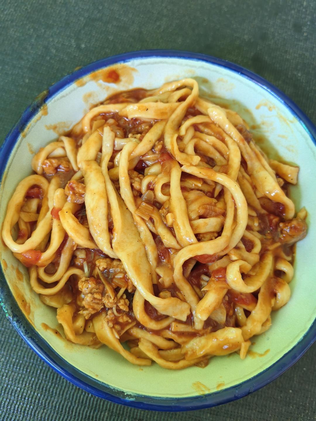 简单好吃的番茄肉酱面