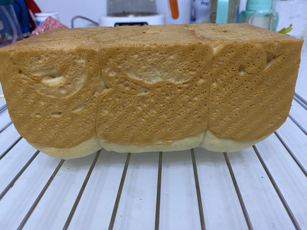 一次发酵❗️手撕吐司面包，柔软拉丝～
