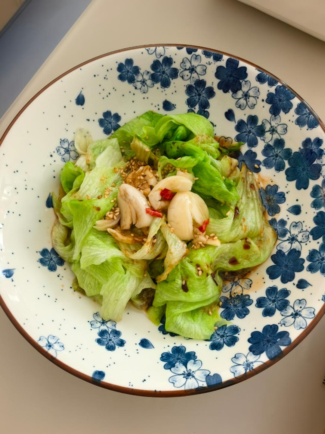 白灼西生菜