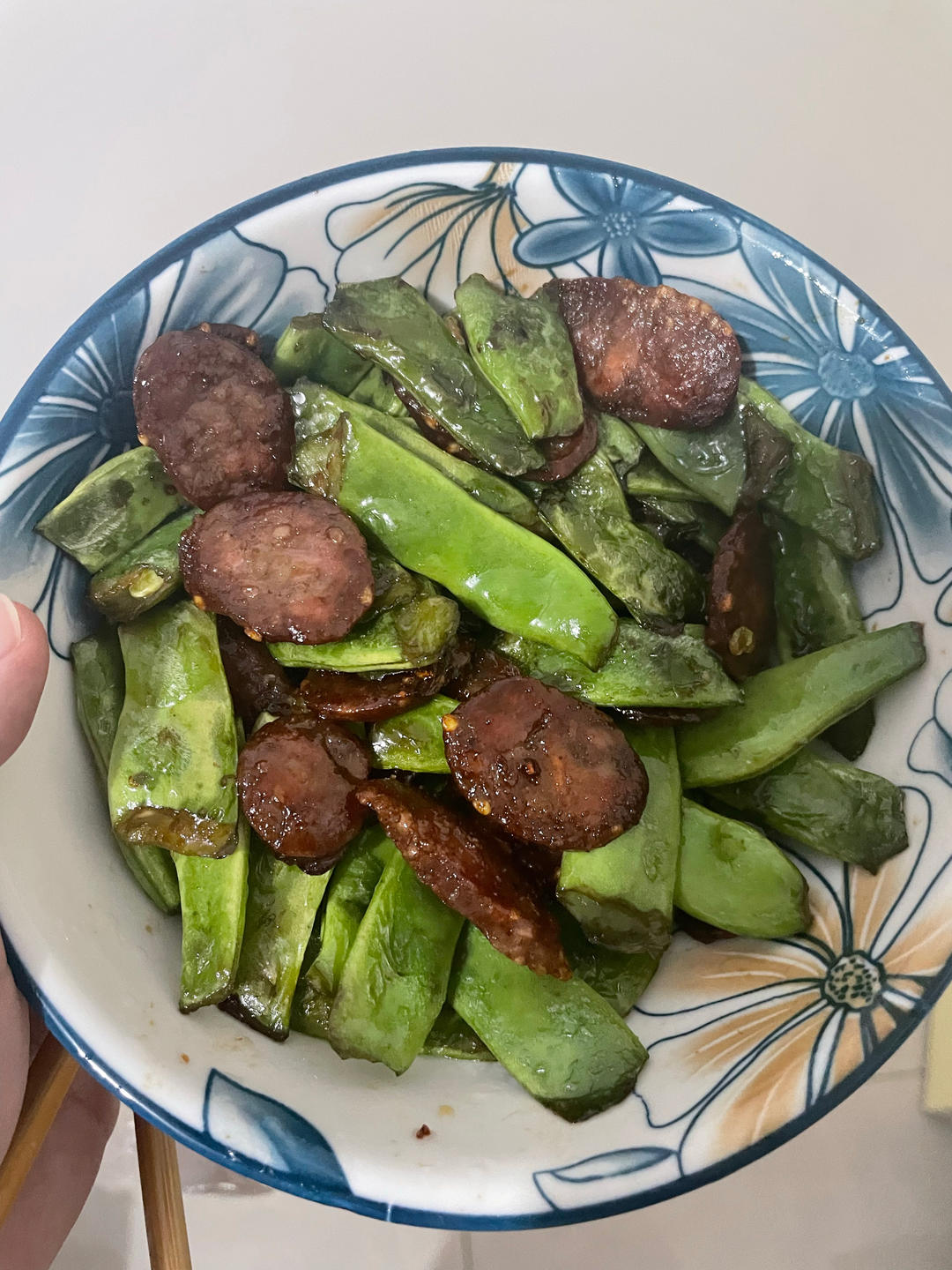 川味荷兰豆炒腊肠