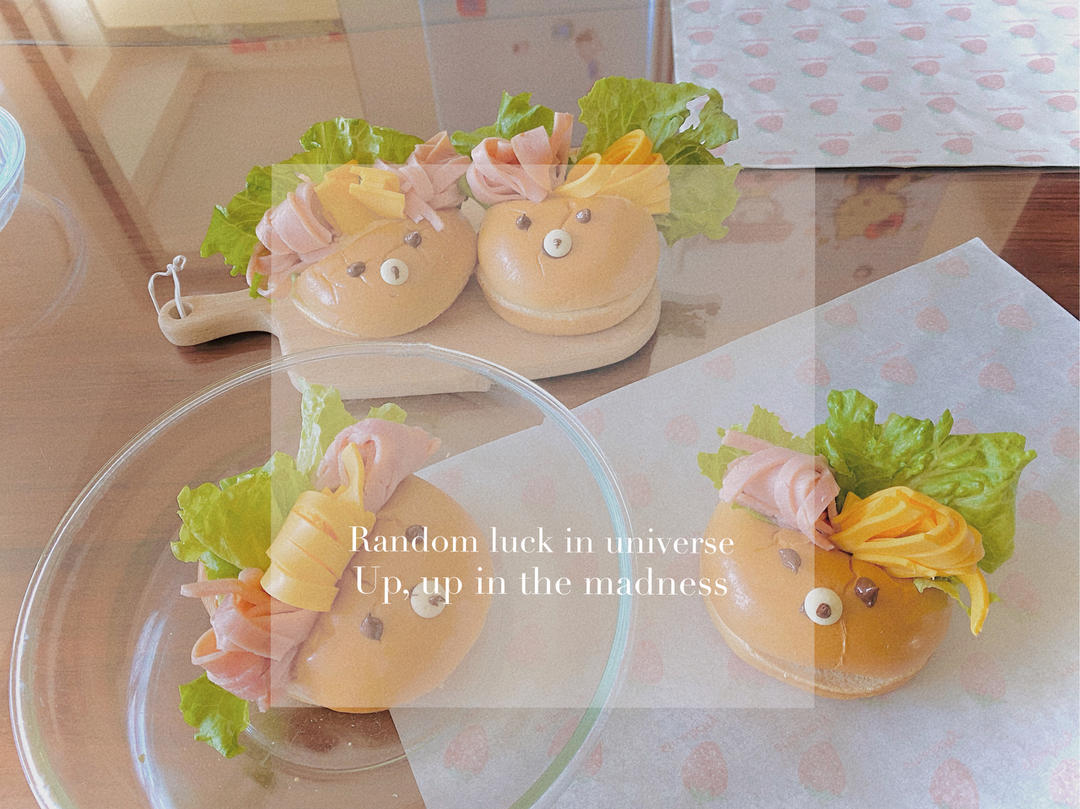 汉堡包来卖萌啦🍔简单易做✌️人人抢着吃~