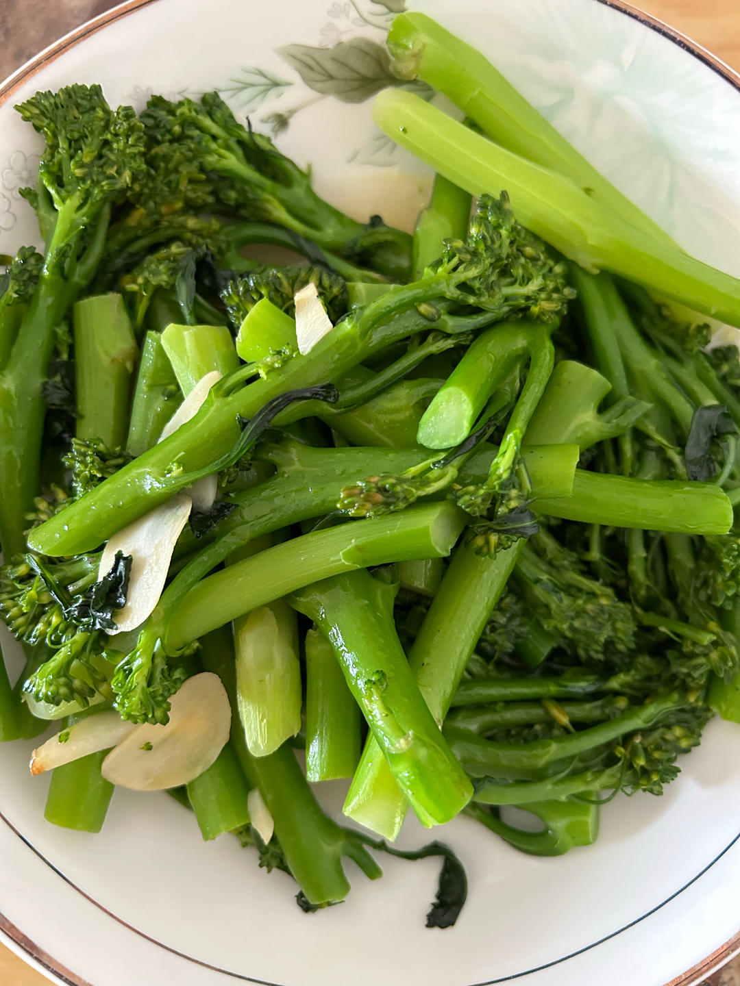 清炒甜杆西兰花（春季时令菜）