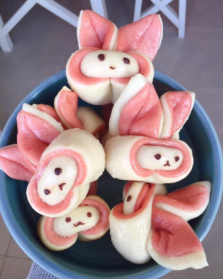 卡通兔子馒头