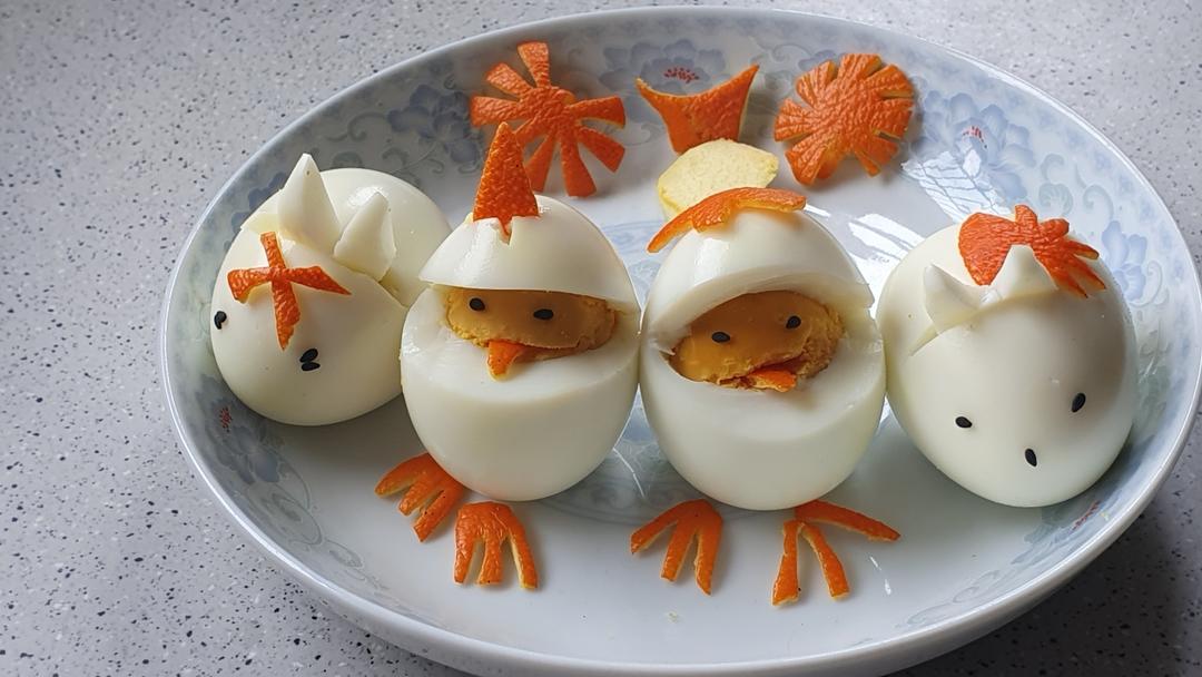 萌萌的熟鸡蛋造型～   简单好操作