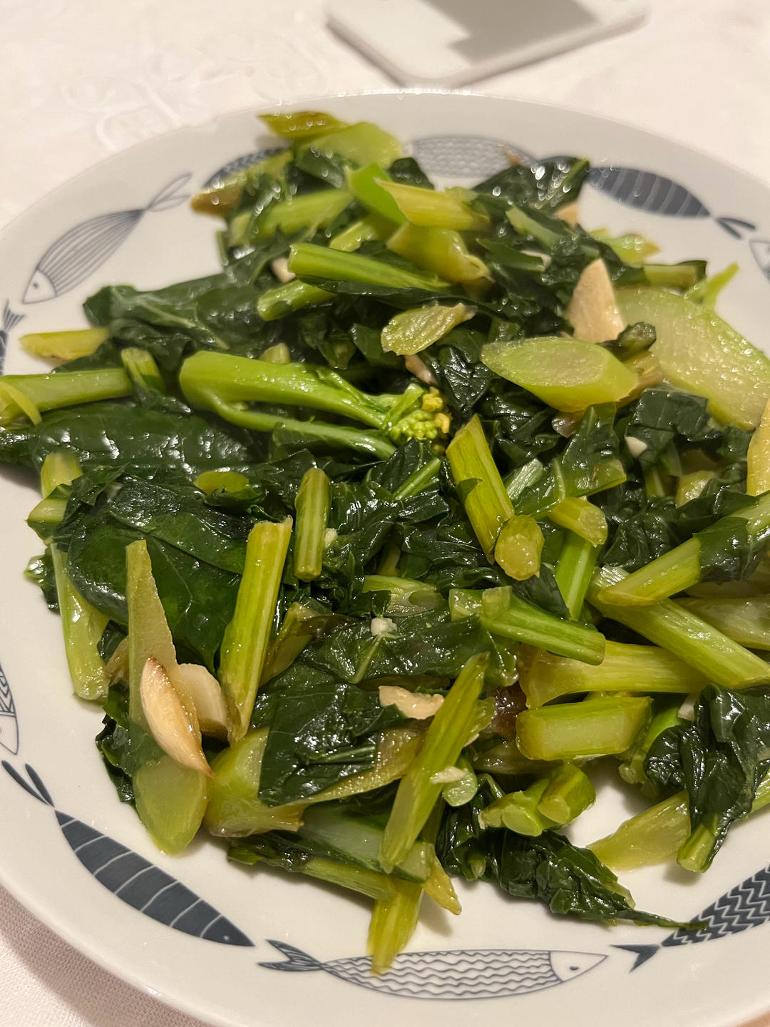 五星级酒店的蒜蓉青菜原来是这么制作的：蒜蓉芥蓝