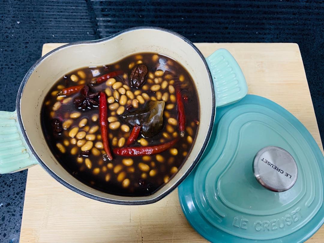 五香花椒煮黄豆