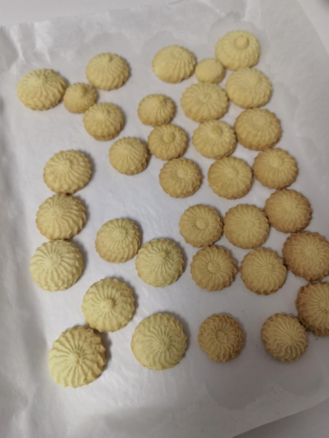 曲奇饼干，完美配方超好挤，酥到不敢碰，一个月还能酥掉渣