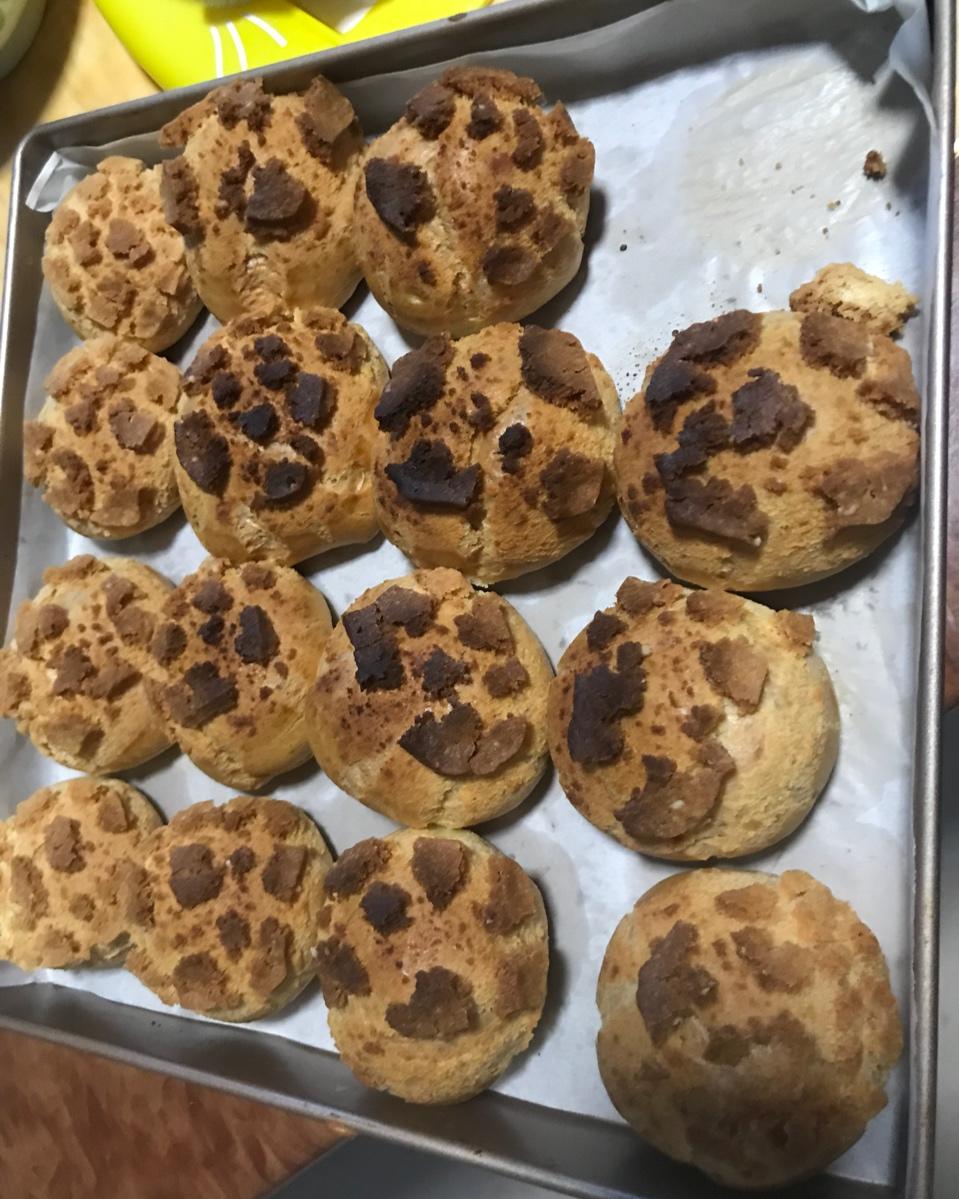 酥皮奶油泡芙--#皮黑森林#