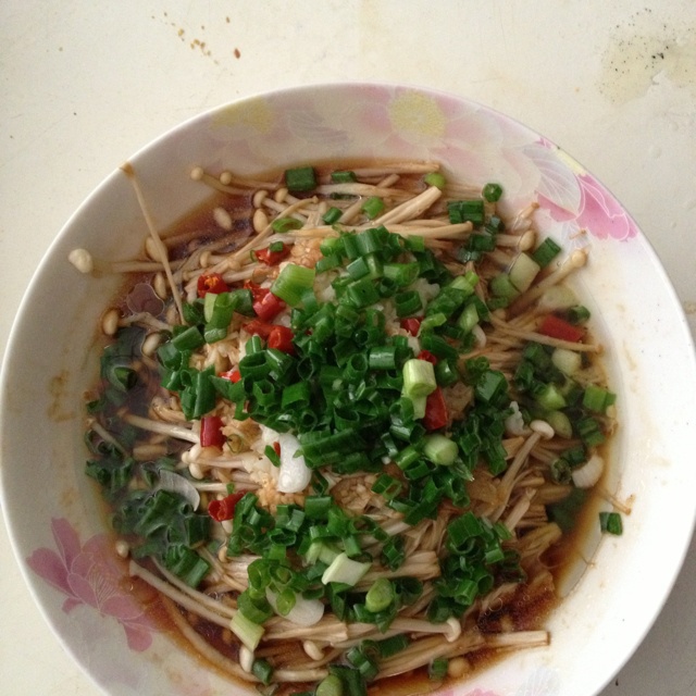 白灼金针菇