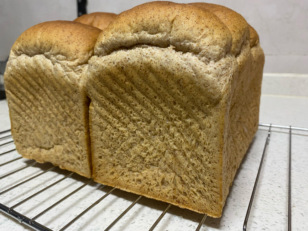 黑全麦波兰种吐司，这么柔软简直怀疑你是个假全麦！