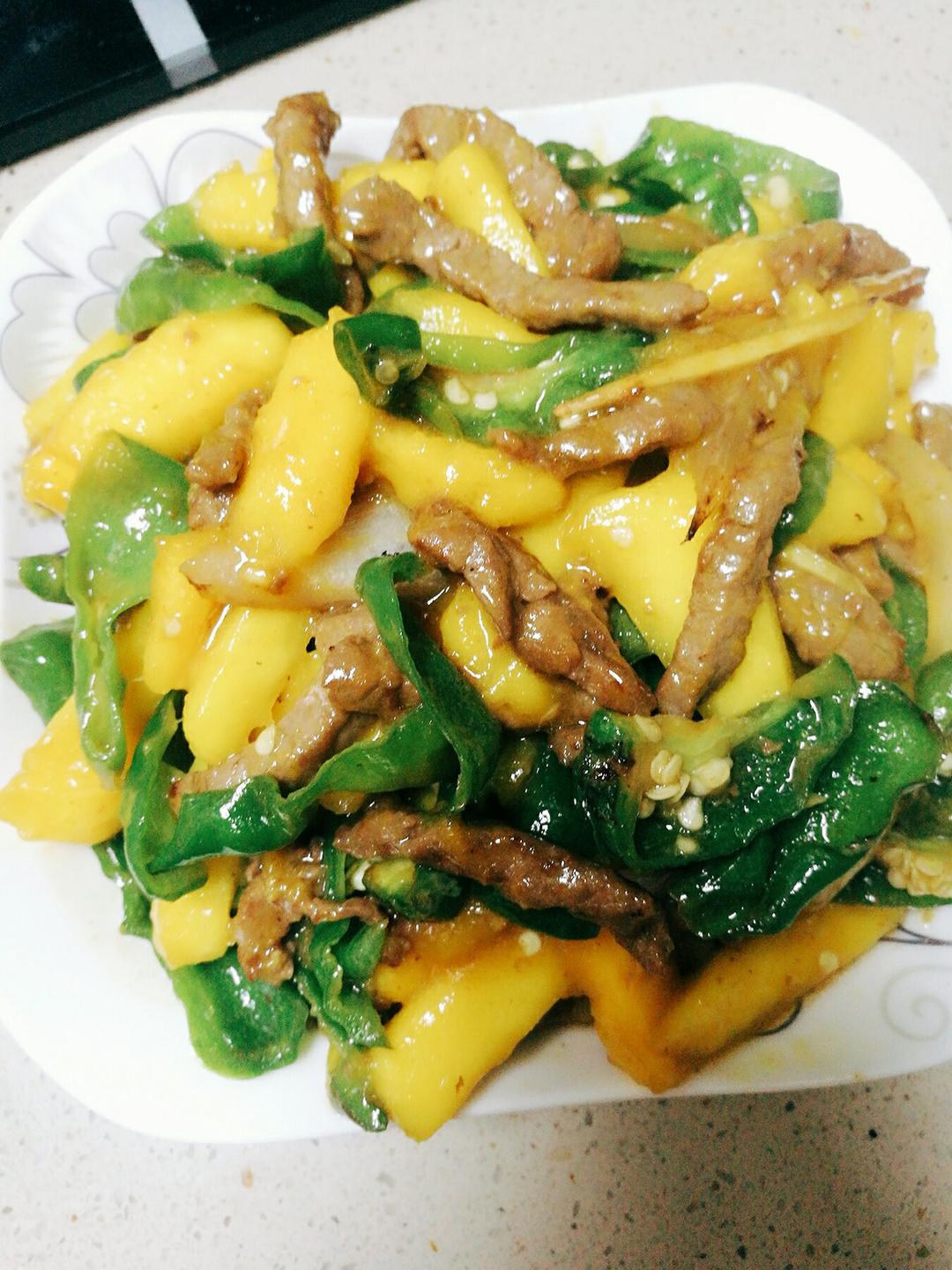 芒果炒牛肉