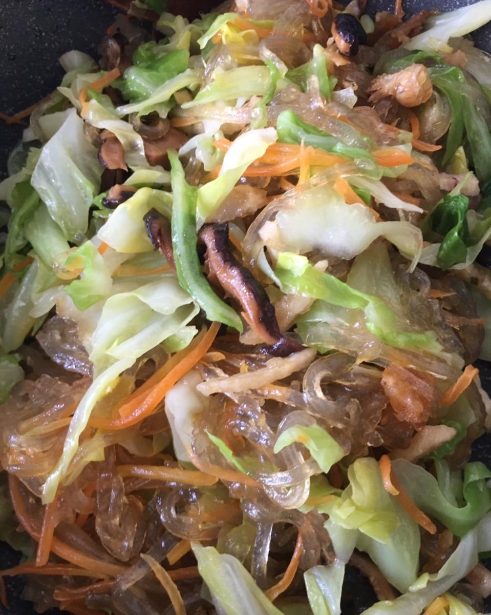 圆白菜炒粉条