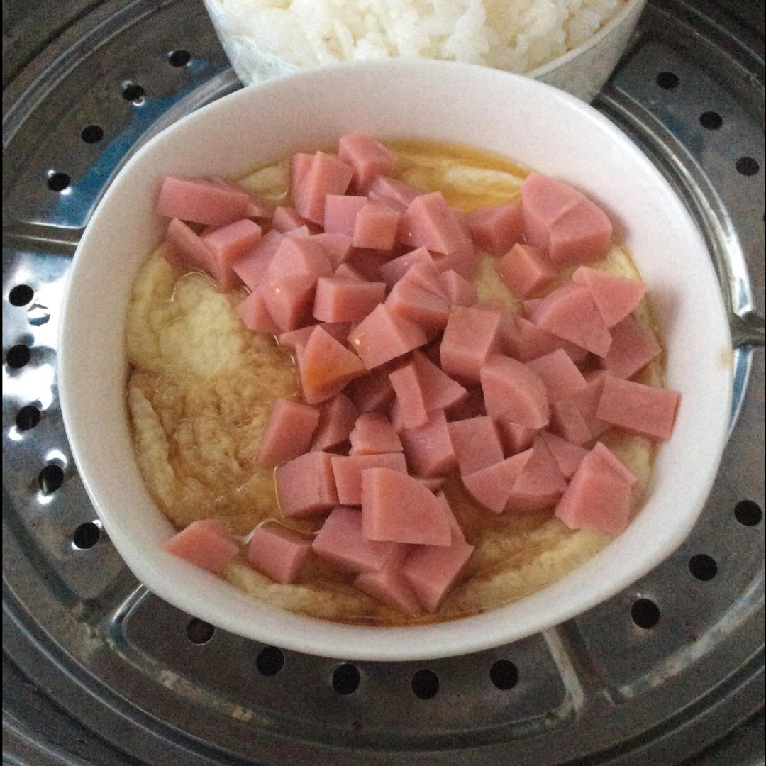 火腿肠蒸蛋