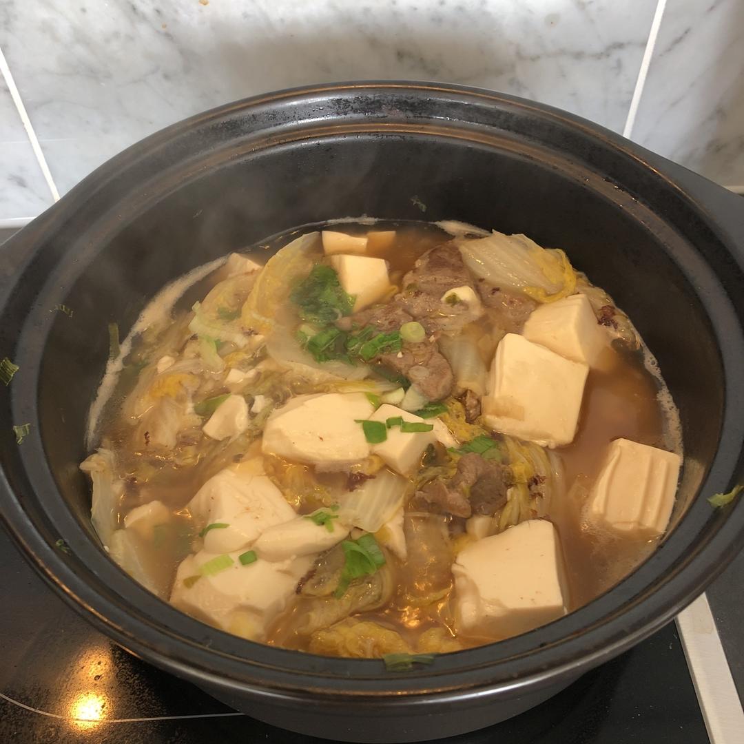 大白菜炖冻豆腐