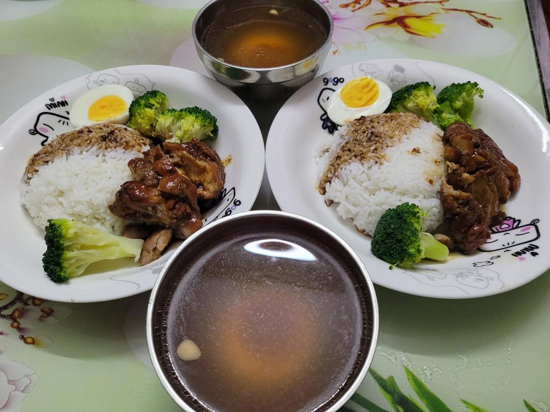 不放一滴油的照烧鸡腿饭